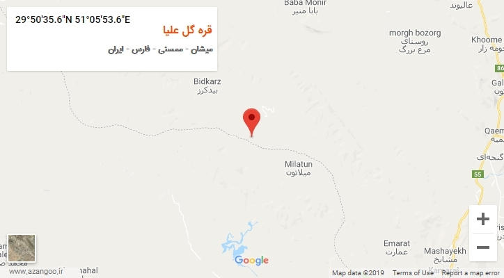 روستای قره گل علیا بر روی نقشه