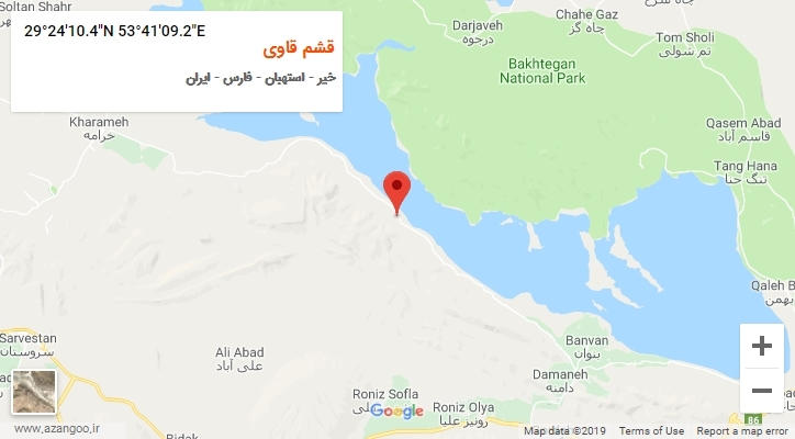 روستای قشم قاوی بر روی نقشه