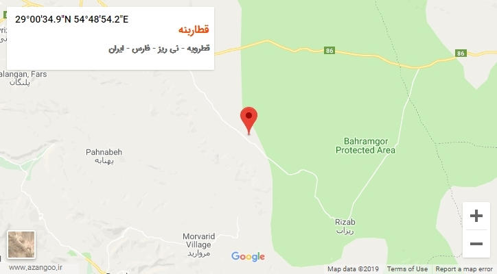 روستای قطاربنه بر روی نقشه
