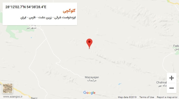 روستای گلوگچی بر روی نقشه