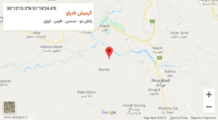 روستای گرمیش نادرلو بر روی نقشه