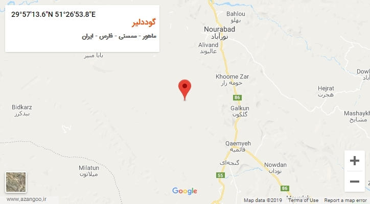روستای گوددلیر بر روی نقشه