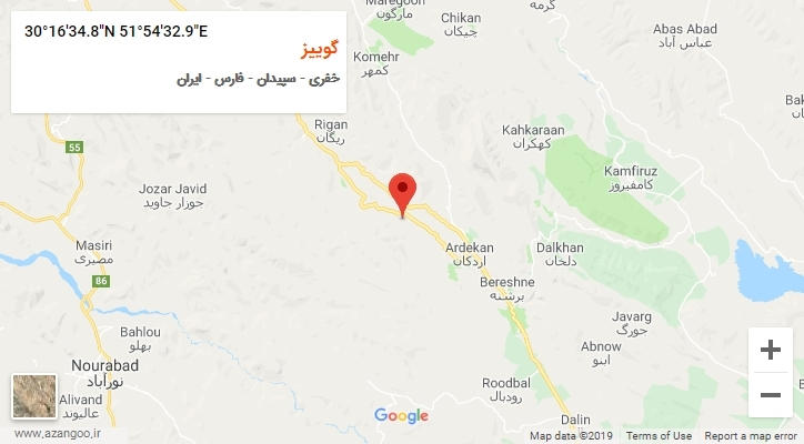 روستای گوییز بر روی نقشه