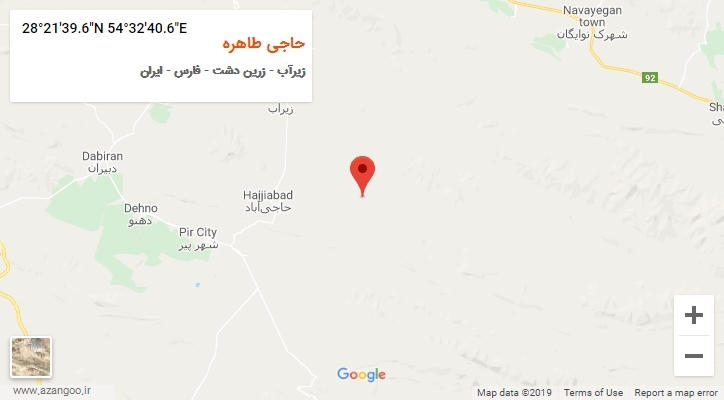 روستای حاجی طاهره بر روی نقشه