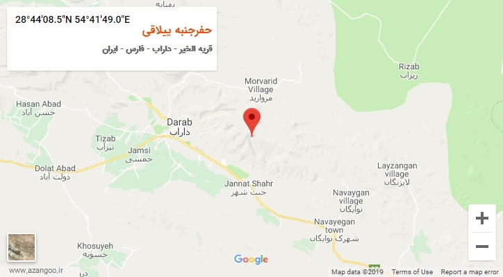 روستای حفرجنبه ییلاقی بر روی نقشه