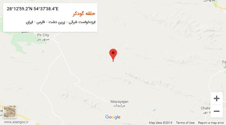 روستای حلقه گودکر بر روی نقشه