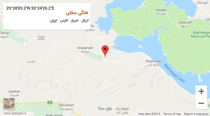 روستای هنگی سفلی بر روی نقشه