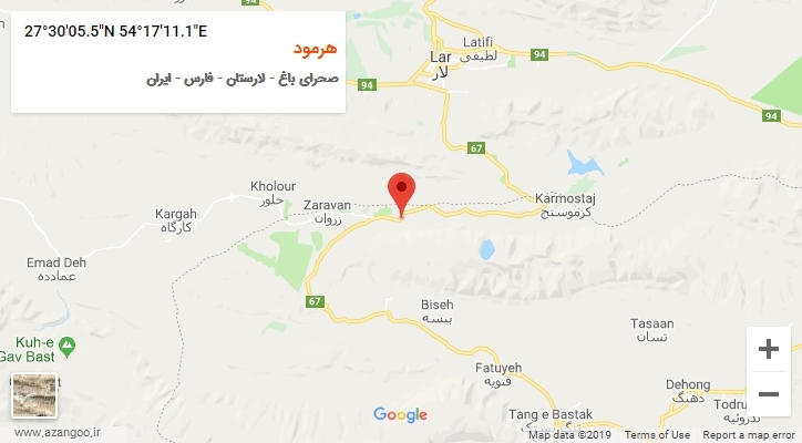 روستای هرمود بر روی نقشه