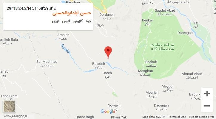 روستای حسن آبادابوالحسنی بر روی نقشه