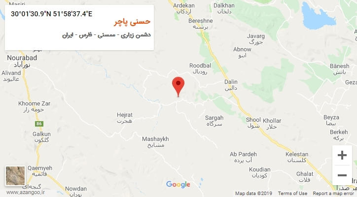 روستای حسنی پاچر بر روی نقشه