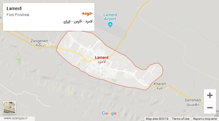 دهستان حومه بر روی نقشه