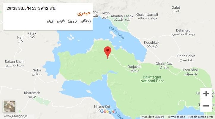 روستای حیدری بر روی نقشه