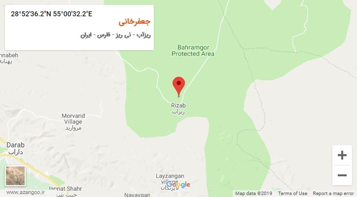 روستای جعفرخانی بر روی نقشه
