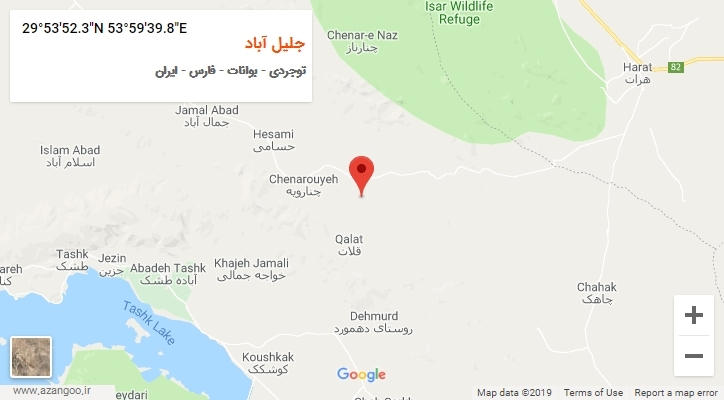 روستای جلیل آباد بر روی نقشه