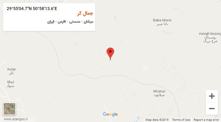 روستای جمال کر بر روی نقشه