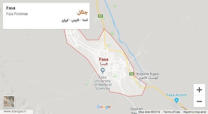 دهستان جنگل بر روی نقشه