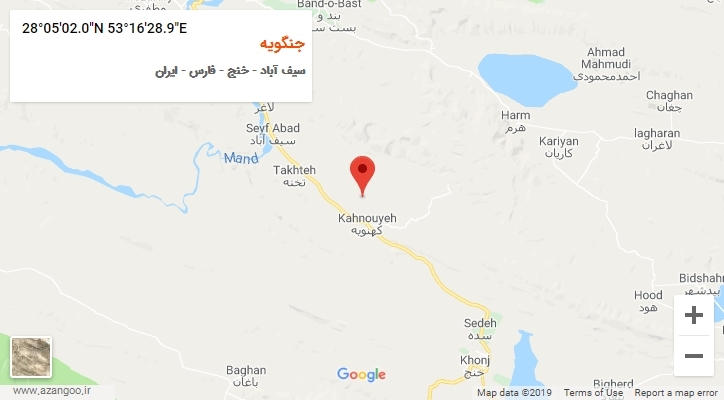 روستای جنگویه بر روی نقشه