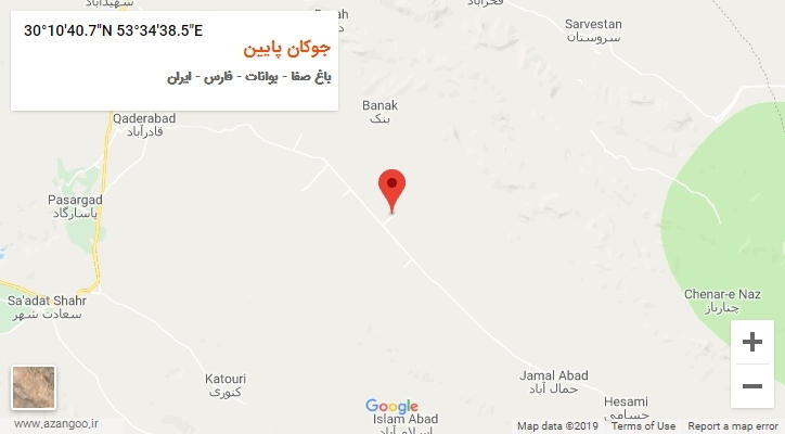 روستای جوکان پایین بر روی نقشه