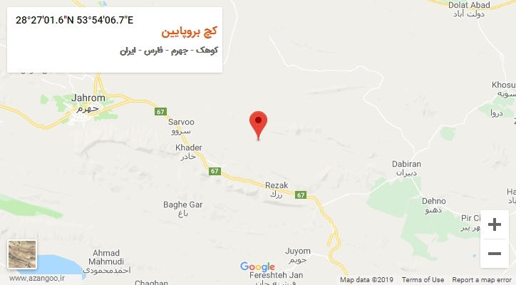 روستای کچ بروپایین بر روی نقشه