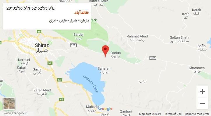 روستای خالدآباد بر روی نقشه