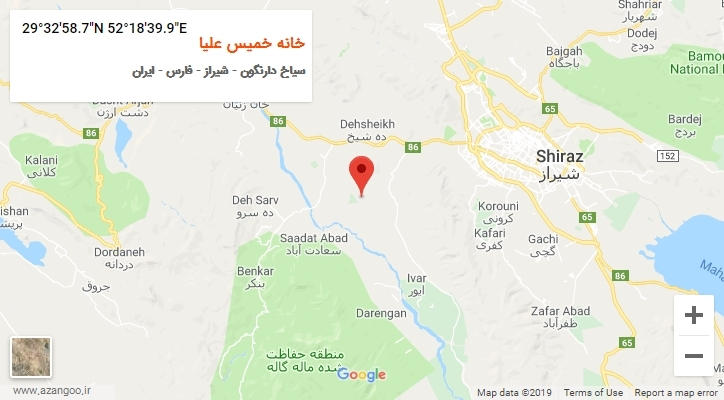 روستای خانه خمیس علیا بر روی نقشه