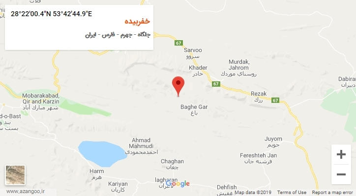 روستای خفربیده بر روی نقشه