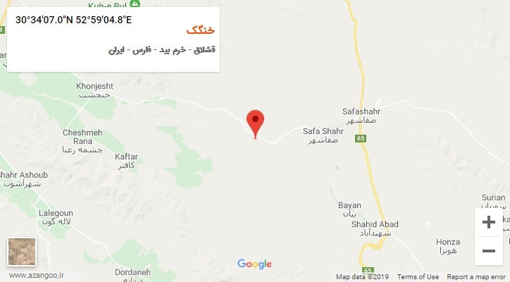 روستای خنگک بر روی نقشه
