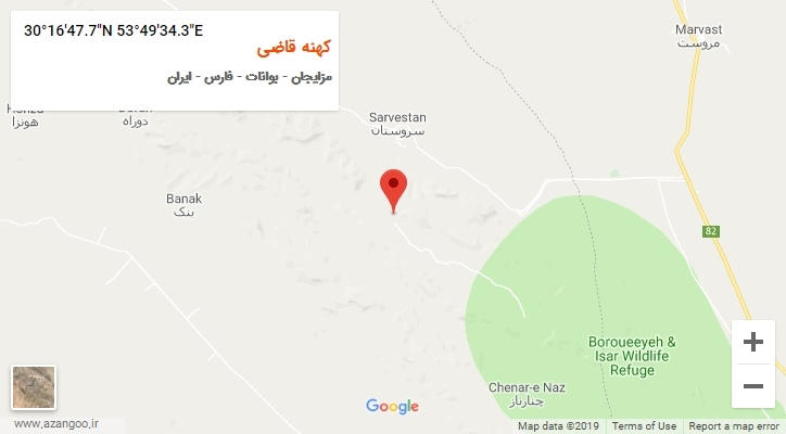 روستای کهنه قاضی بر روی نقشه