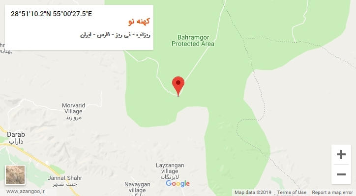 روستای کهنه نو بر روی نقشه