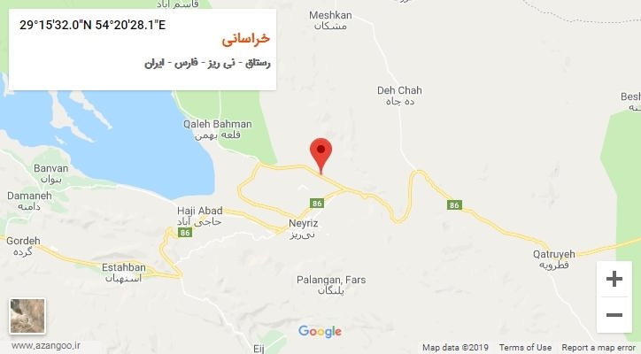 روستای خراسانی بر روی نقشه