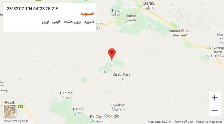 روستای خسویه بر روی نقشه