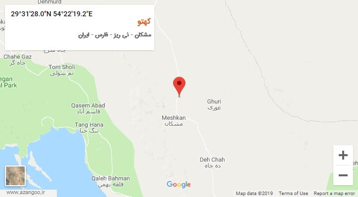 روستای کهتو بر روی نقشه