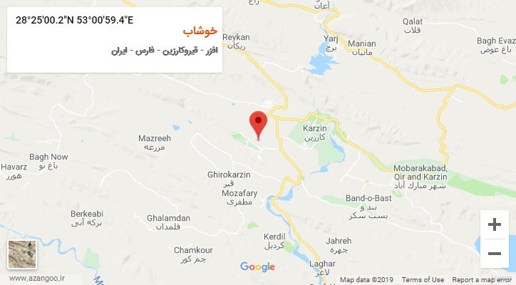 روستای خوشاب بر روی نقشه