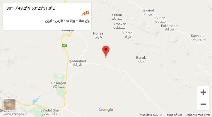 روستای کلهر بر روی نقشه
