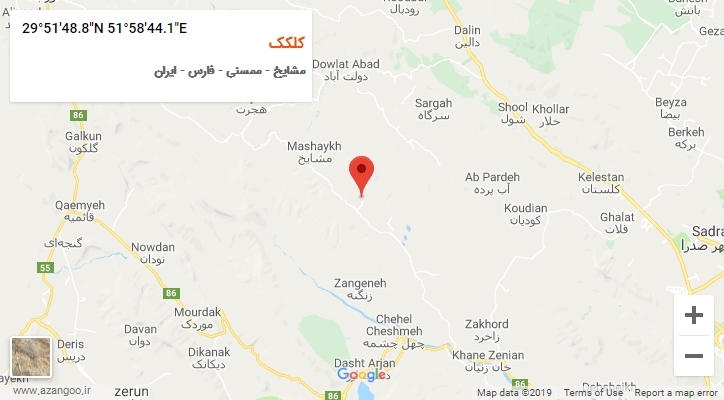 روستای کلکک بر روی نقشه