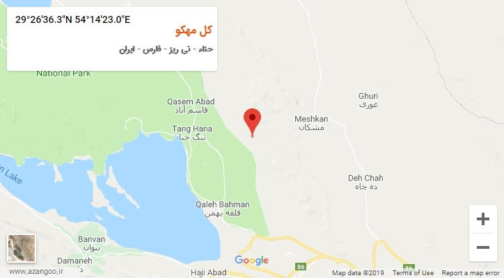 روستای کل مهکو بر روی نقشه