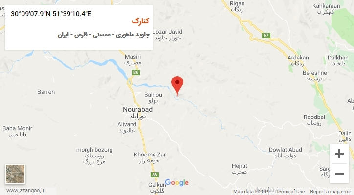 روستای کنارک بر روی نقشه