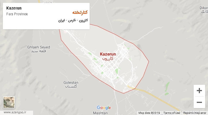 دهستان کنارتخته بر روی نقشه