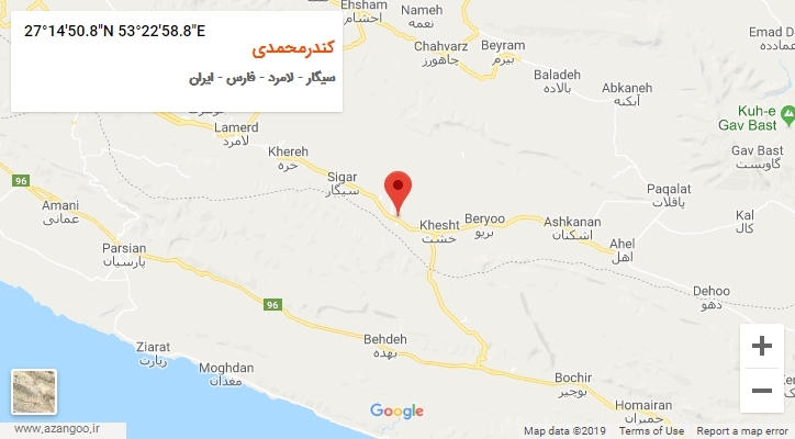 روستای کندرمحمدی بر روی نقشه