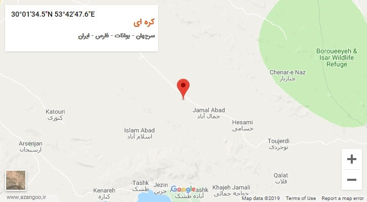 روستای کره ای بر روی نقشه