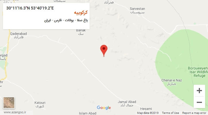 روستای کرکوییه بر روی نقشه