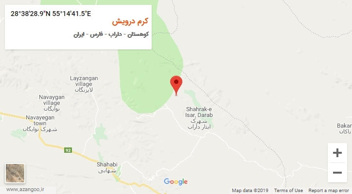 روستای کرم درویش بر روی نقشه