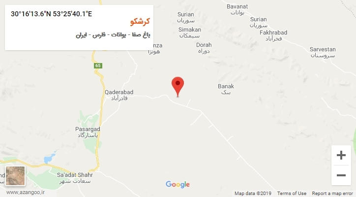روستای کرشکو بر روی نقشه