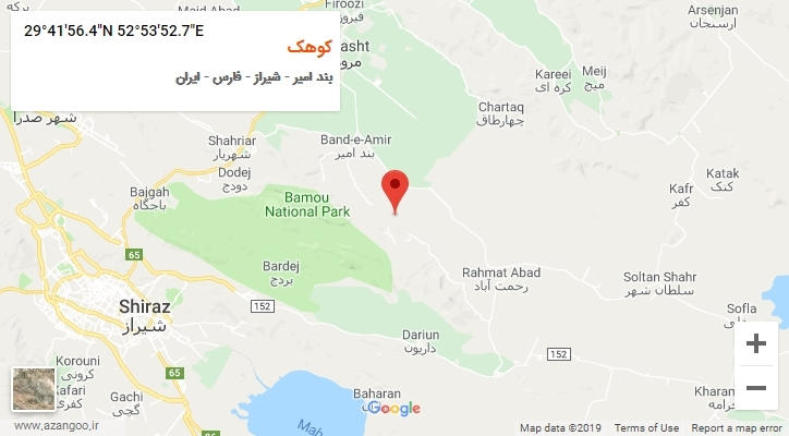 روستای کوهک بر روی نقشه