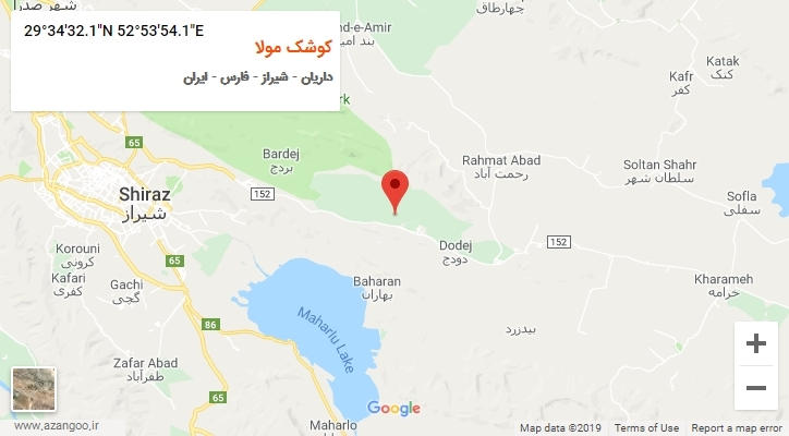 روستای کوشک مولا بر روی نقشه