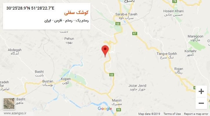 روستای کوشک سفلی بر روی نقشه
