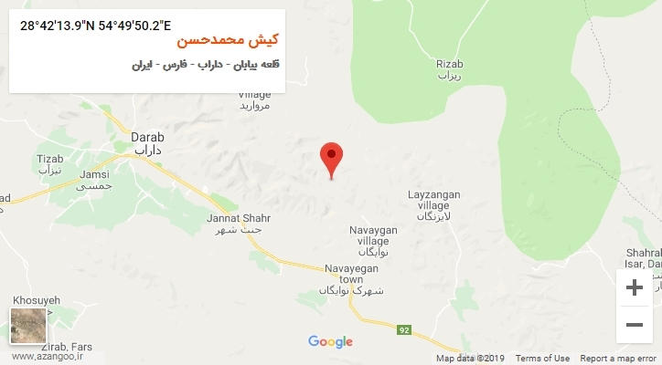 روستای کیش محمدحسن بر روی نقشه