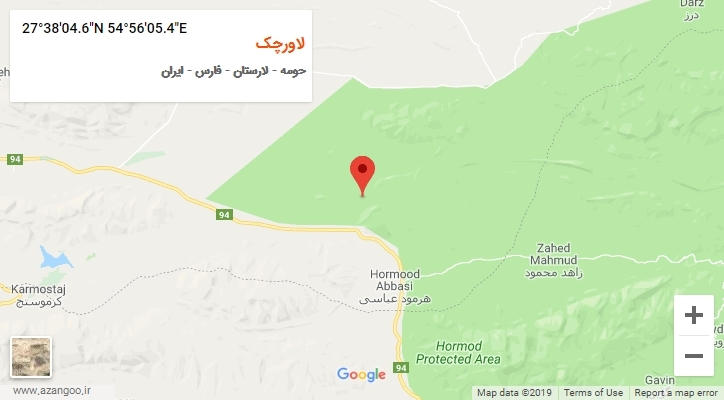 روستای لاورچک بر روی نقشه
