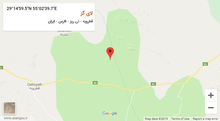روستای لای گز بر روی نقشه