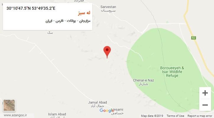 روستای له سبز بر روی نقشه